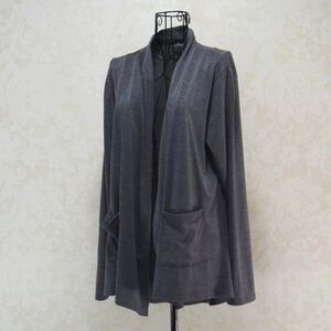 POGTMM Grey Gray Open Front Lightweight Cardigan